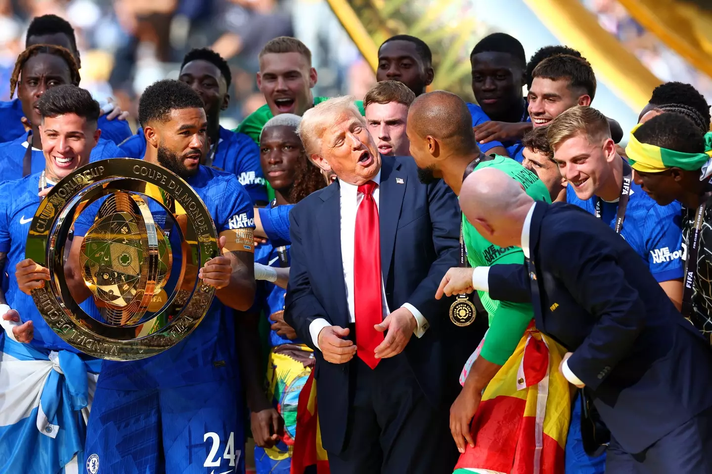 Several players were confused by Trump's attendance (Chris Brunskill/Fantasista/Getty Images)