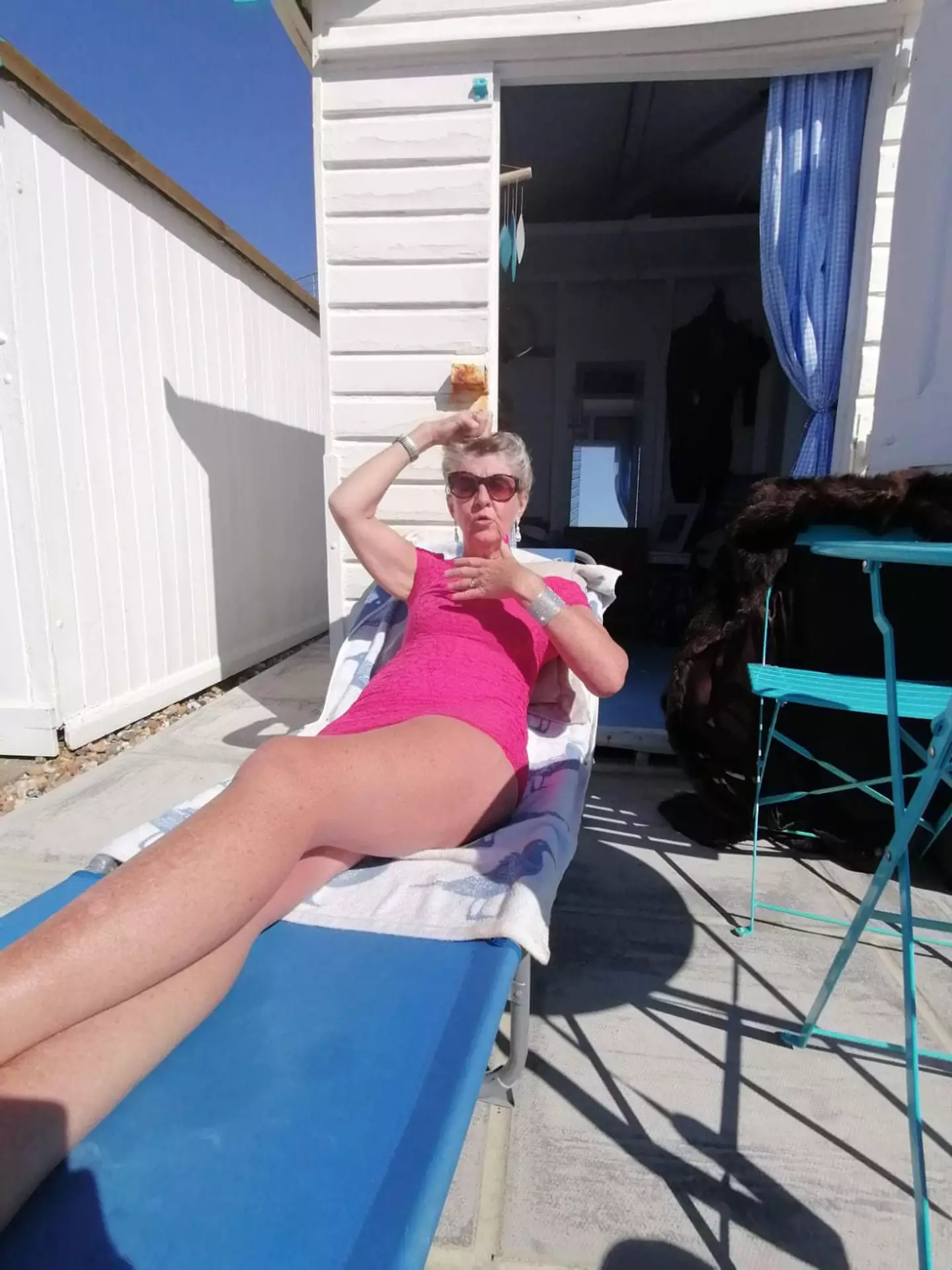 The 60-year-old paid £15,000 for her beach hut.