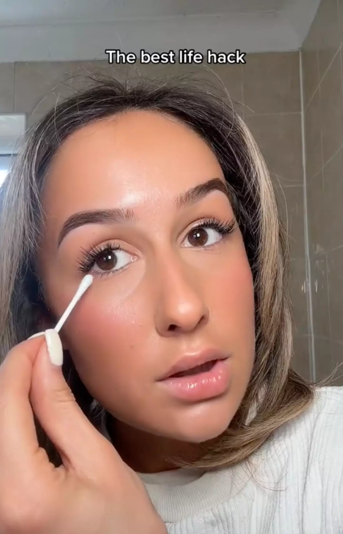 The 'watery eye hack' has gone viral on TikTok.