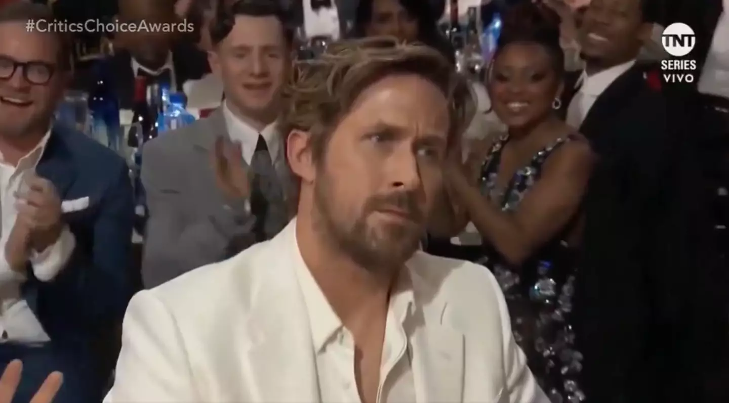 Gosling appeared confused by the win.