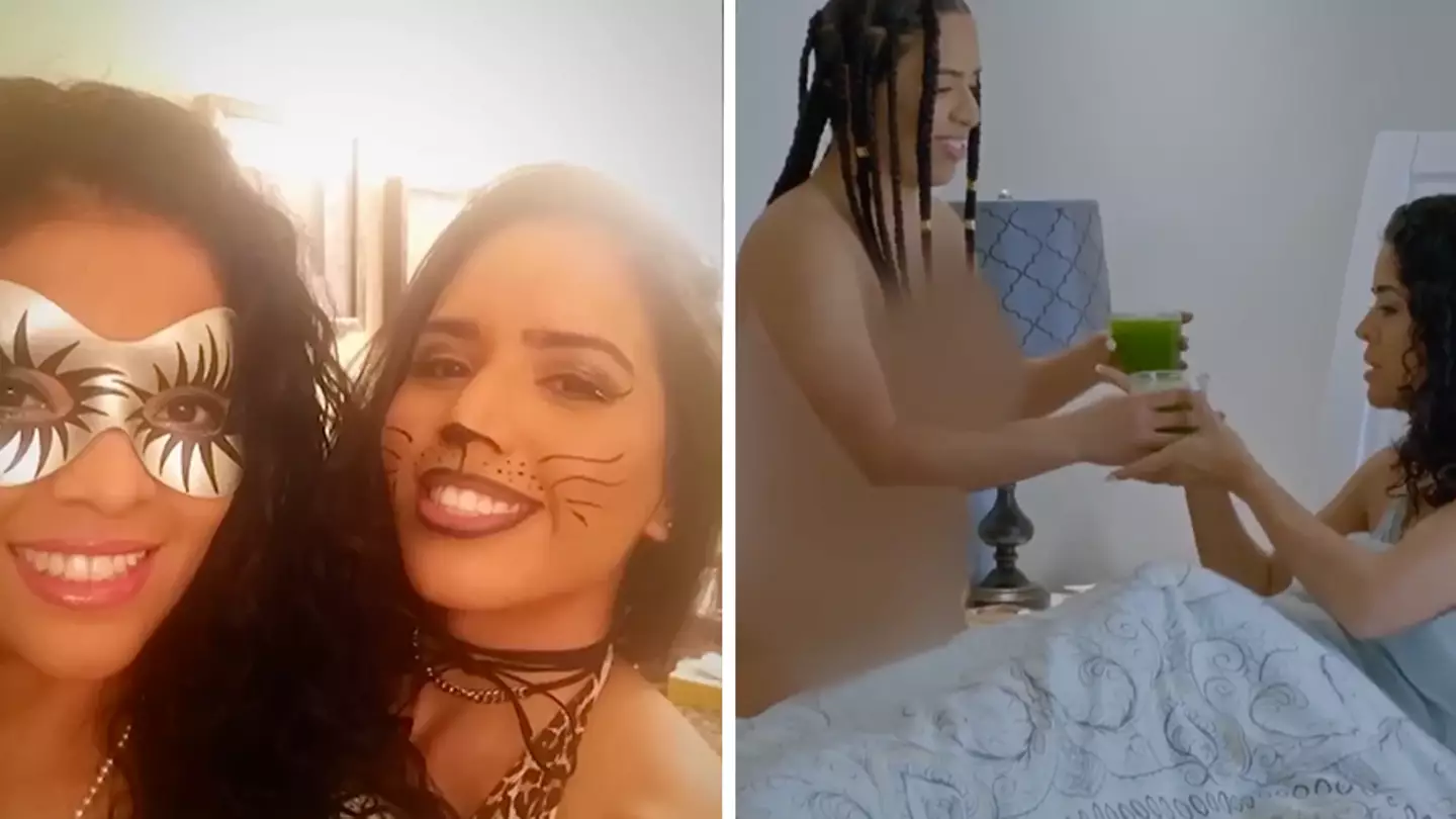 Mum and daughter leave viewers stunned after hanging out together naked