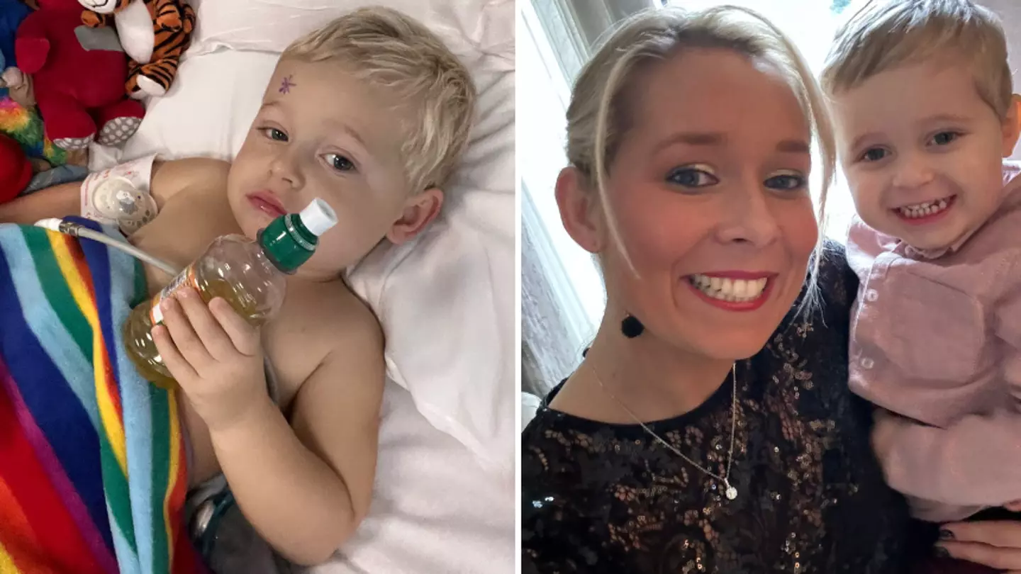 Boy, 2, diagnosed with rare form of cancer after mum spotting unusual detail in holiday photo