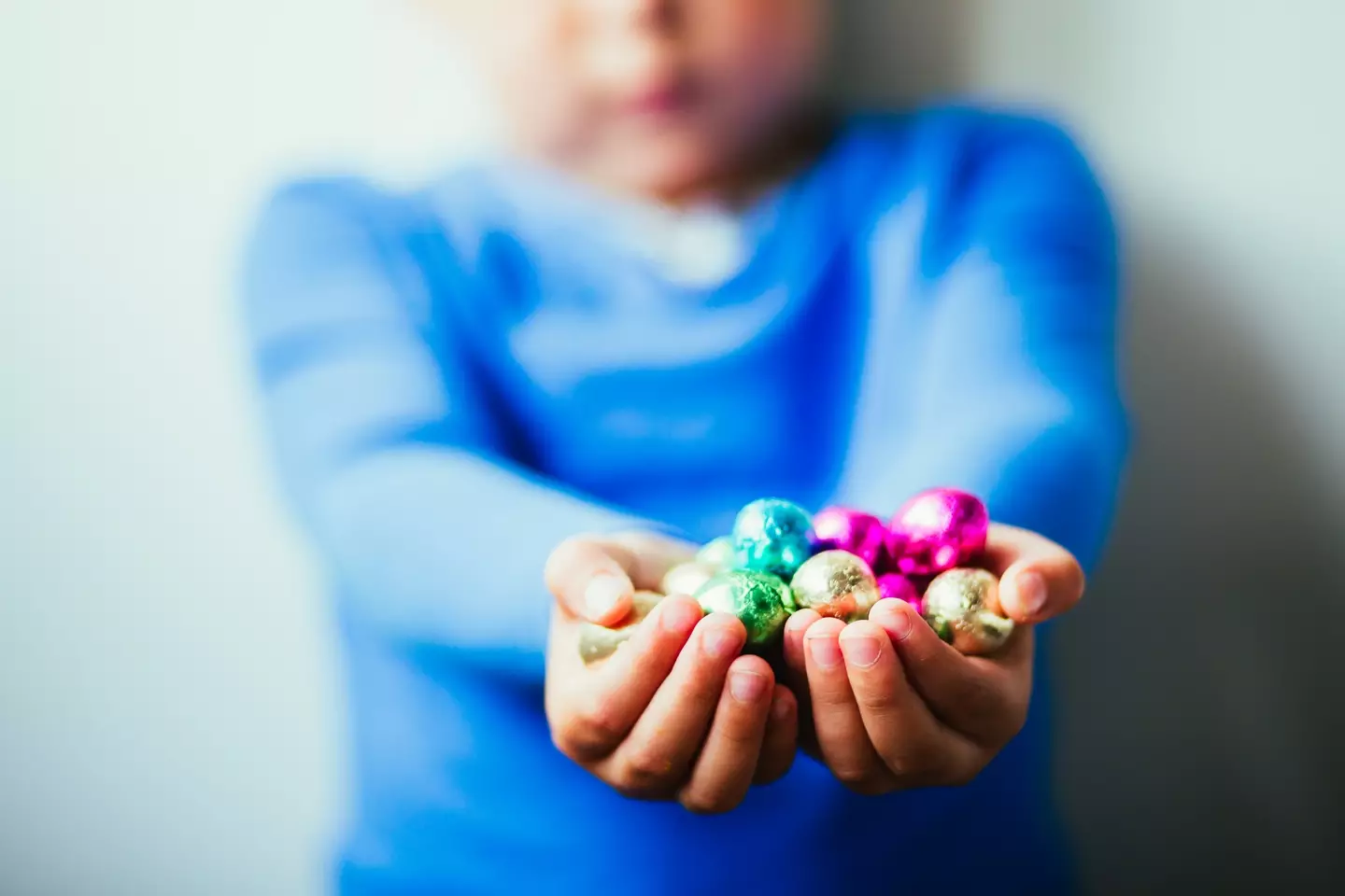 Mini chocolate eggs can prove a choking hazard for kids.