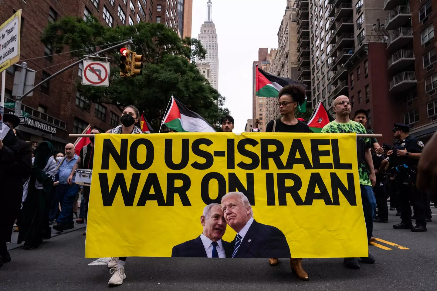Citizens in America are also against the prospect of war (Adam Gray/Getty Images)