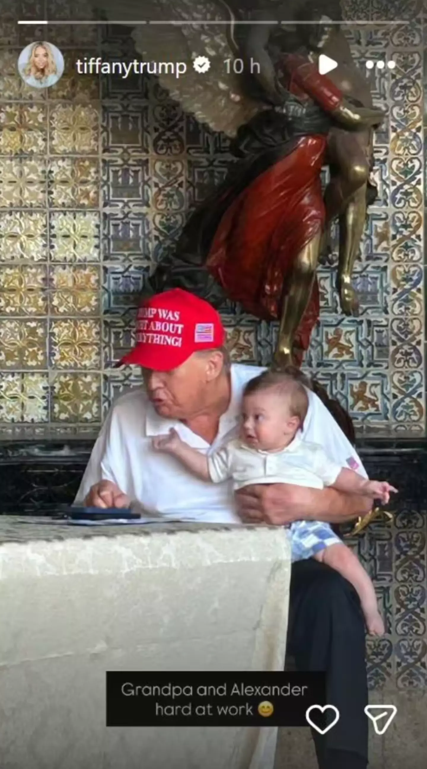 Tiffany's posts come after Trump's bizarre graduation claims (Instagram/@tiffanytrump)