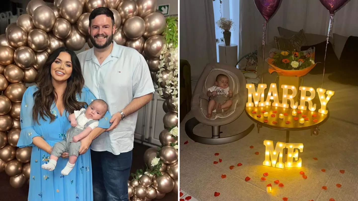 Scarlett Moffatt engaged to boyfriend Scott Dobinson five months after welcoming their first child