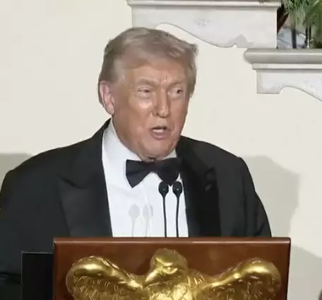 Donald Trump has been called out for his 'inappropriate' comment made at the White House’s Congressional Ball on Thursday (The White House)