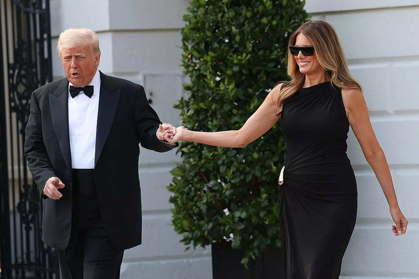Melania had an awkward response to husband Donald's blunt comment on the red carpet, according to a body language expert (Win McNamee/Getty Images)