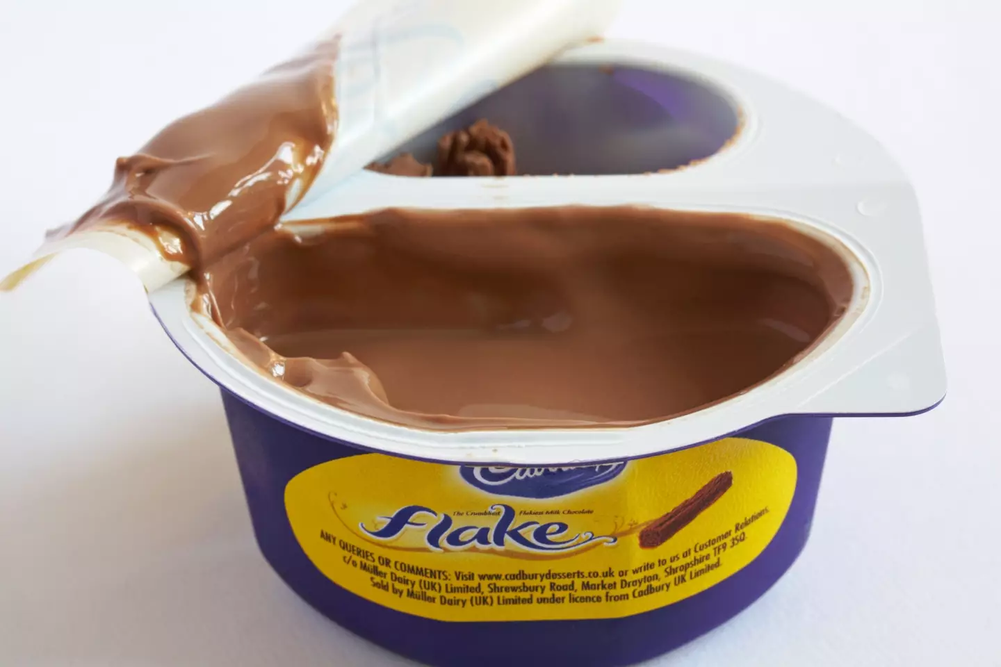 The warning has been issued on six Cadbury chocolate desserts.