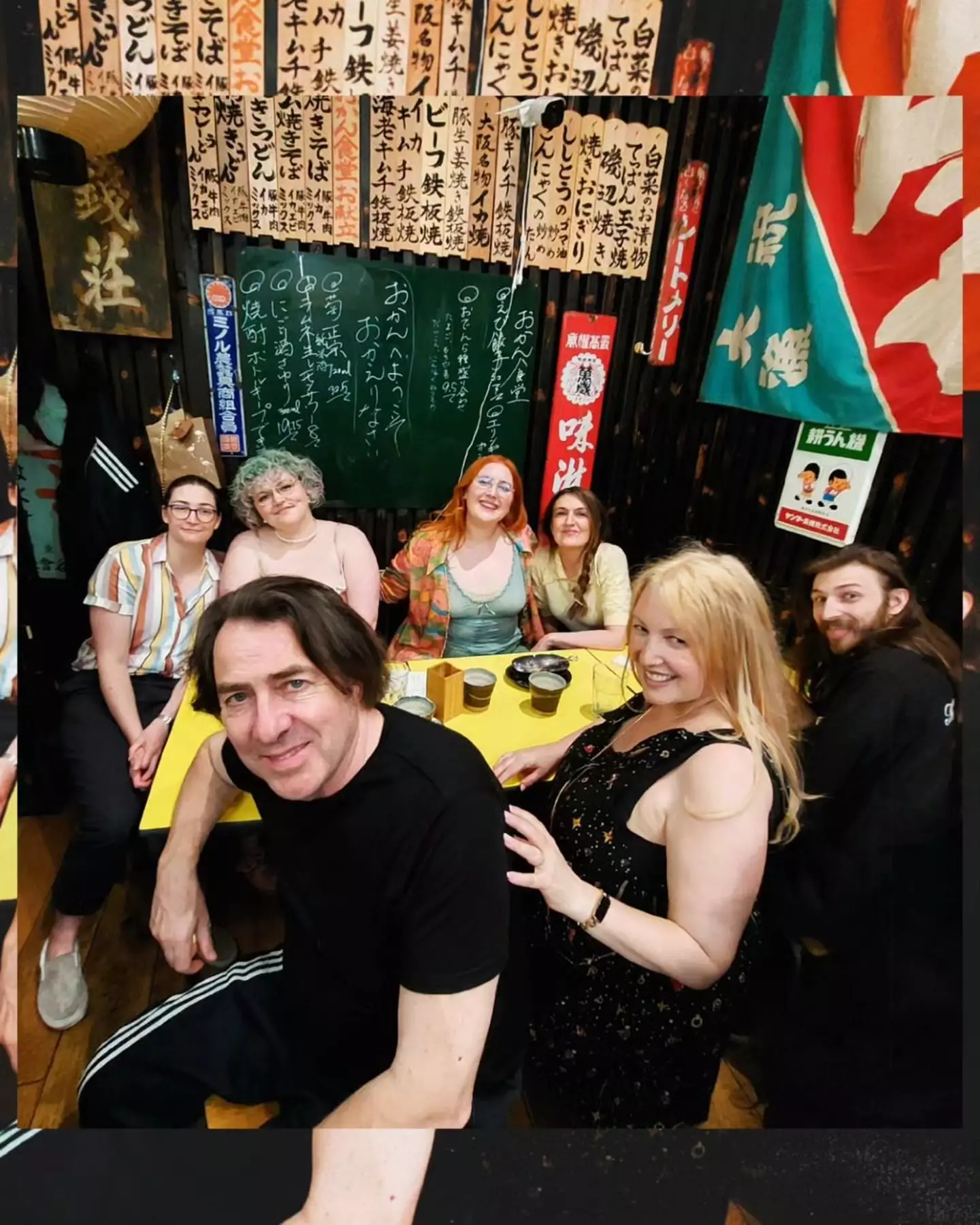 She said it was the first time she'd been to a restaurant since February 2020.