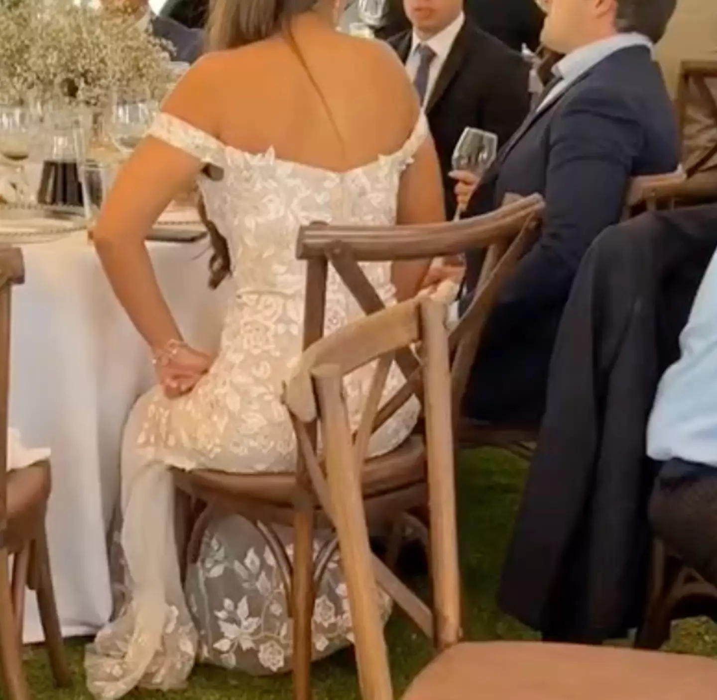 One of the dresses was said to be a 'legit wedding dress'.