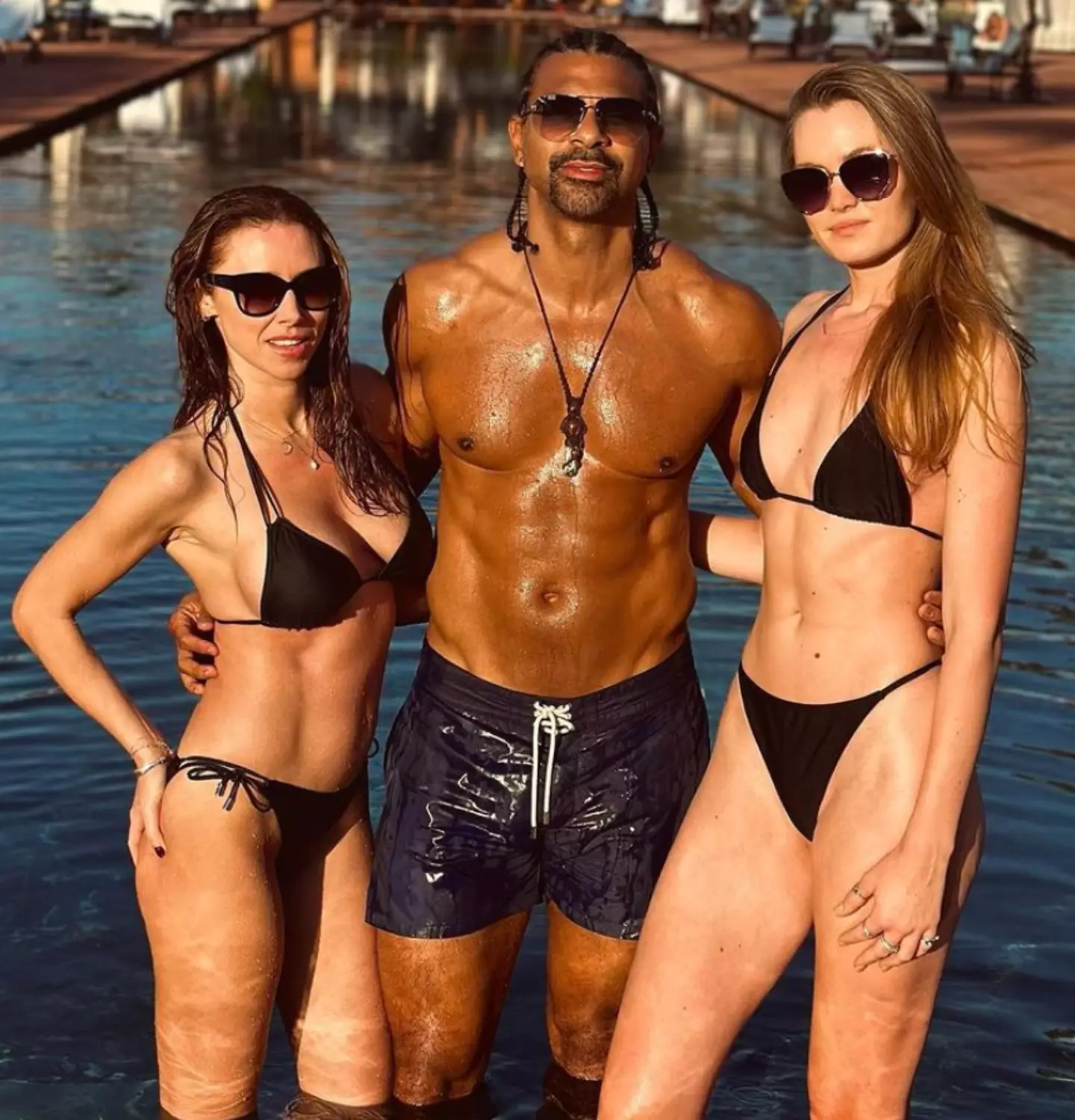 David Haye wished them both a Happy Valentine's Day.