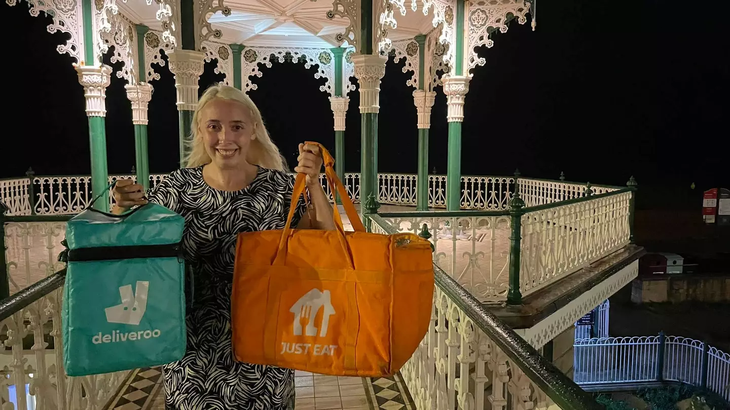 The dedicated mum earns a fair bit delivering food.