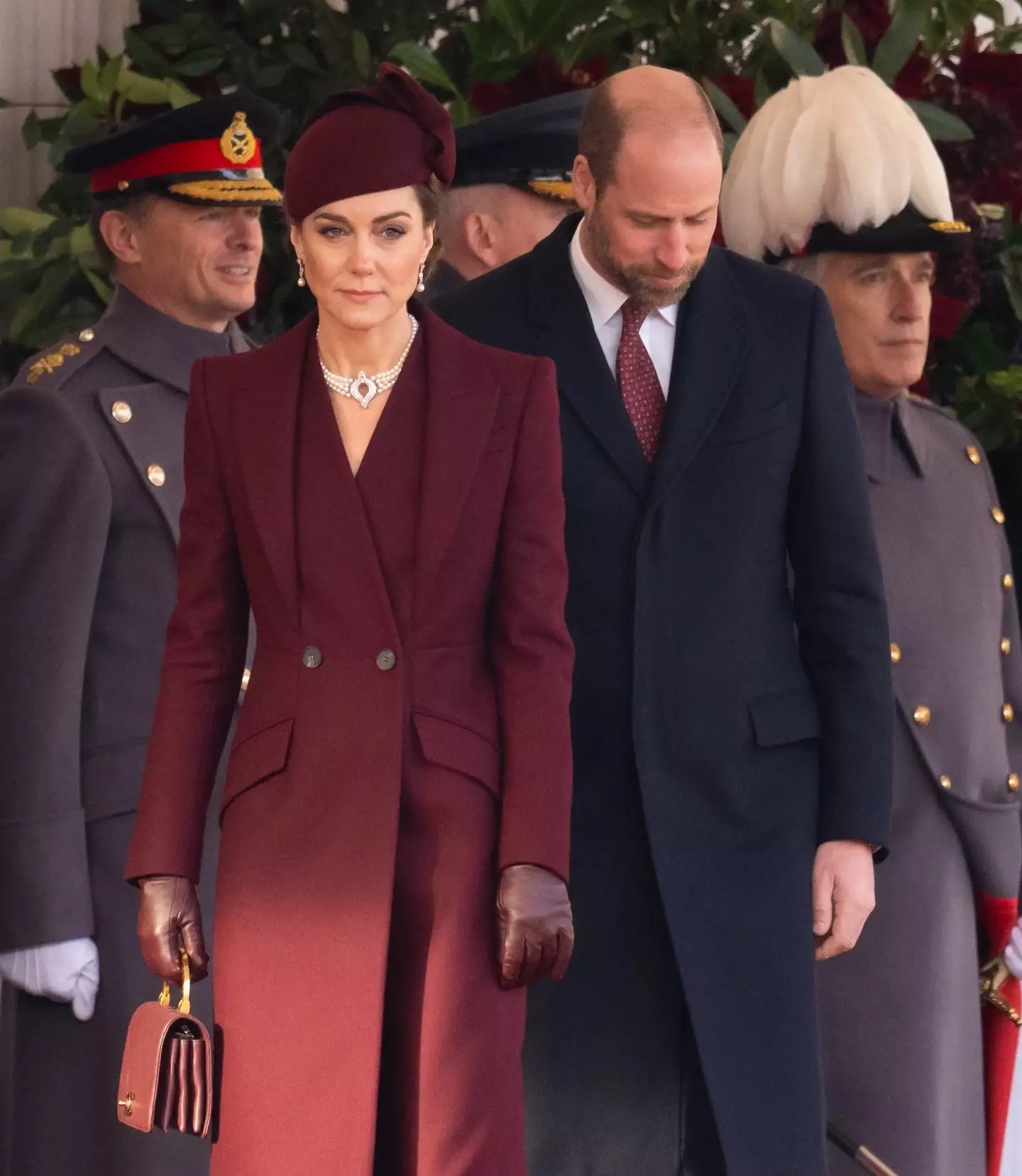 Her outfit matched the Qatari flag (Samir Hussein/WireImage)