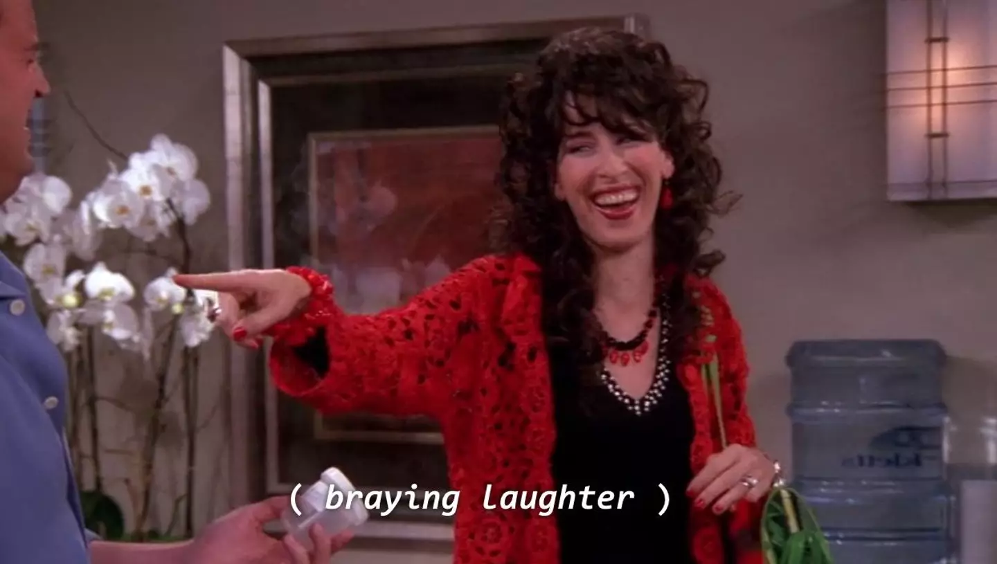 Janice's laugh is iconic and the Netflix subtitles agree (