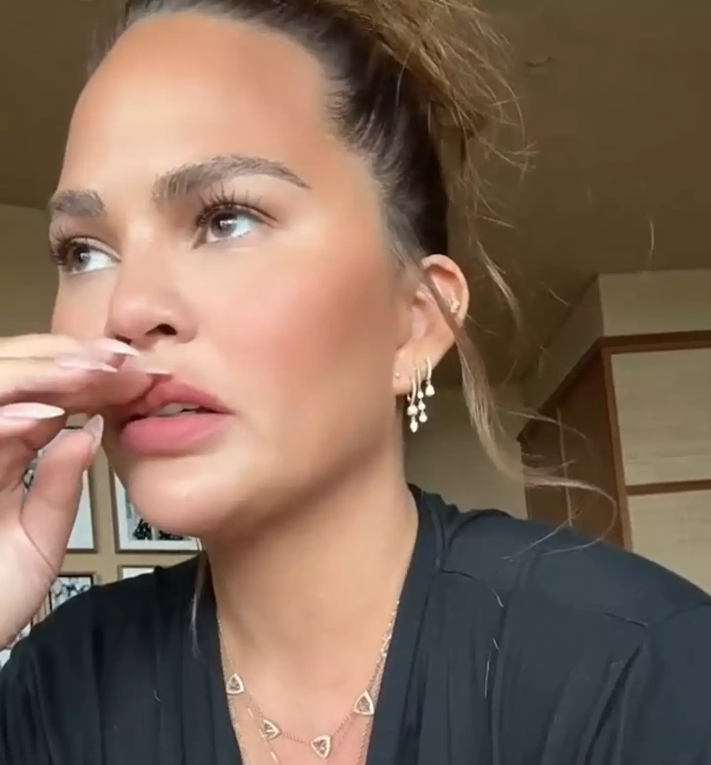 Chrissy Teigen said she'd been 'spiralling' after discovering she had an identical twin.