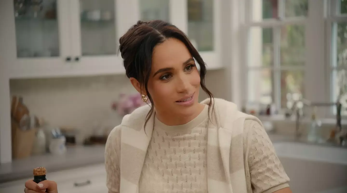 Meghan previously corrected her guest when she referred to her as 'Markle' instead of 'Sussex' (Netflix)