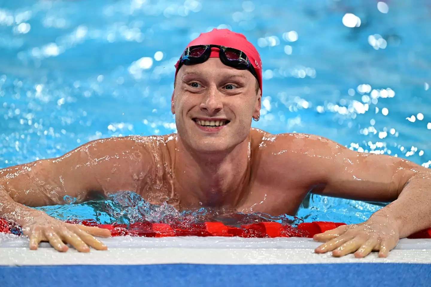 He thought he had bagged himself a place in the semi-finals. (MANAN VATSYAYANA/AFP via Getty Images)