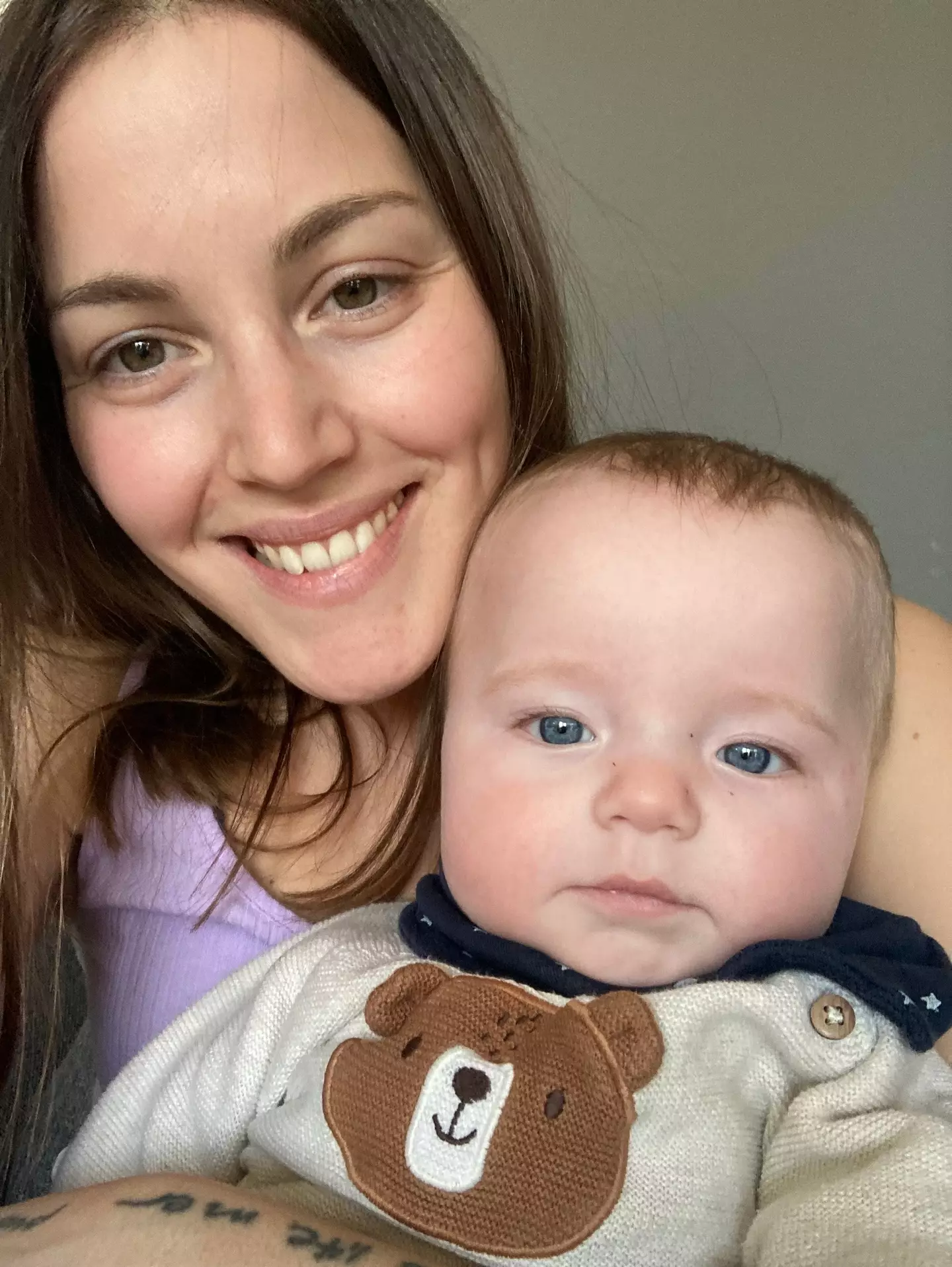 New mum Mareike said they 'couldn't be happier'.