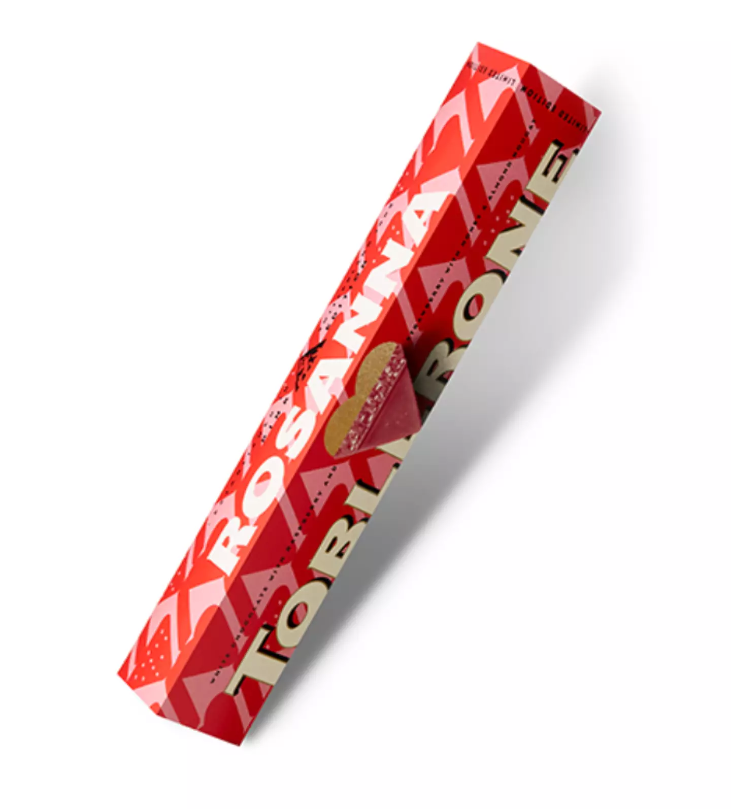 "Nothing says romance like a pink Toblerone."