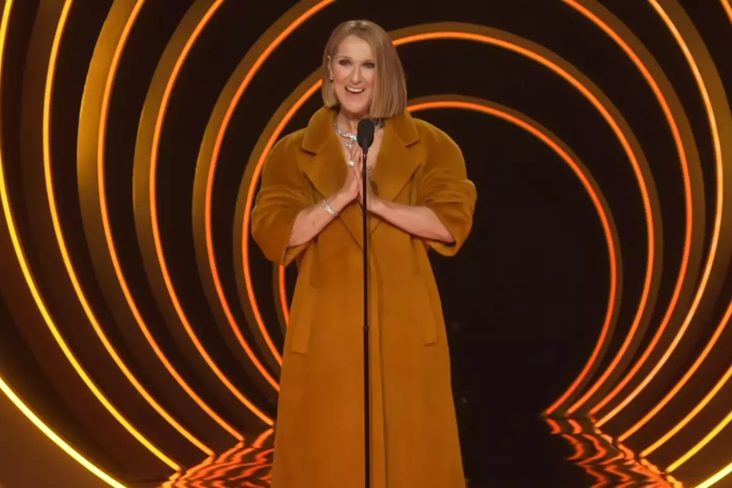 Céline Dion made her first public appearance in three month at the Grammys. CBS