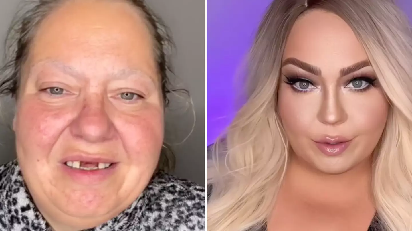 Woman shows the power of makeup by showing off incredible transformation