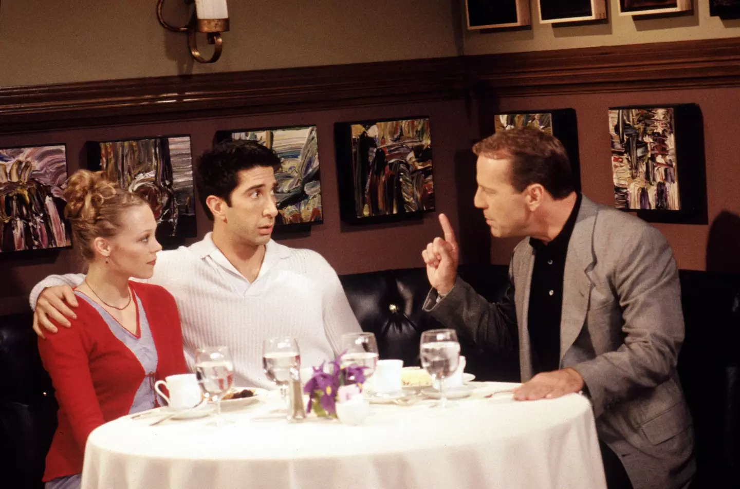 One fan isn't impressed with Bruce's cameo, considering Chandler, Joey and Ross are major Die Hard fans (