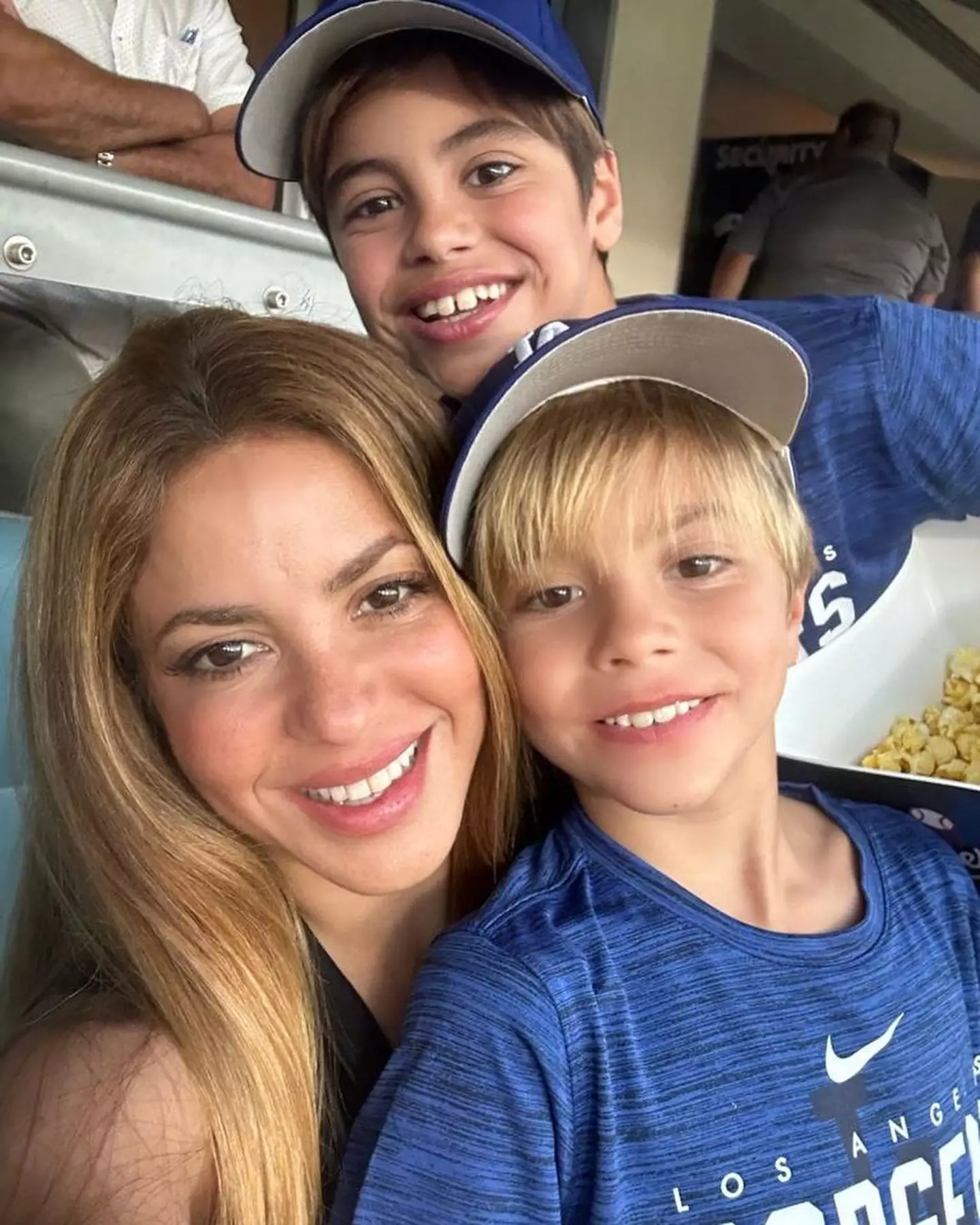 She shares sons Sasha, nine, and Mila, 11, with her ex-partner Gerard Pique.