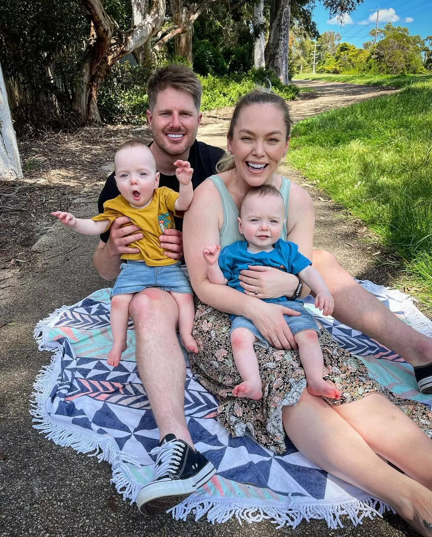 They now have twins together.