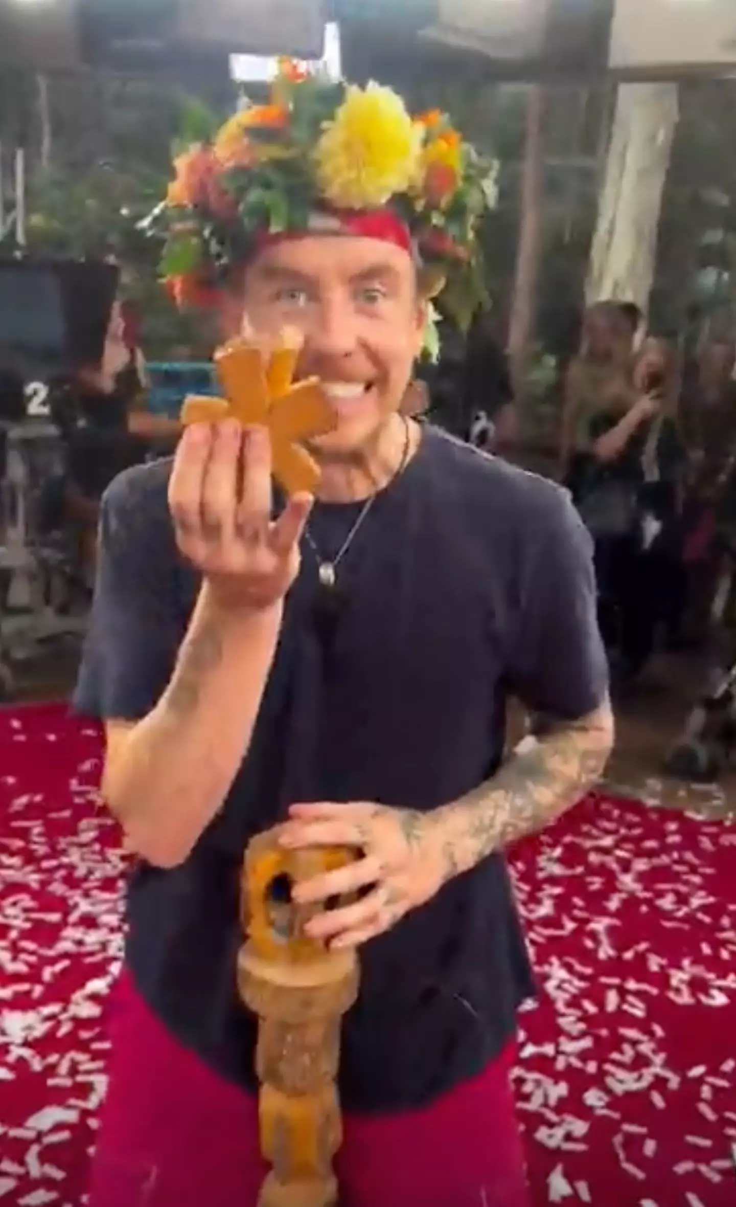 McFly star, Danny Jones, was crowned King of the Jungle on Sunday's final (Instagram/@joeldommett)