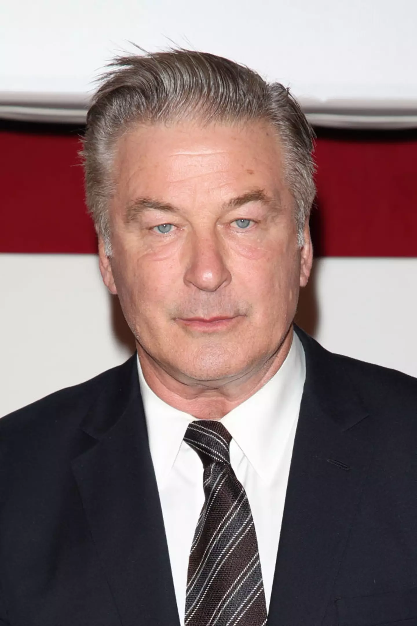 Baldwin could be seen growing frustrated over the comedian's heckling (Daniele Venturelli/Getty Images)