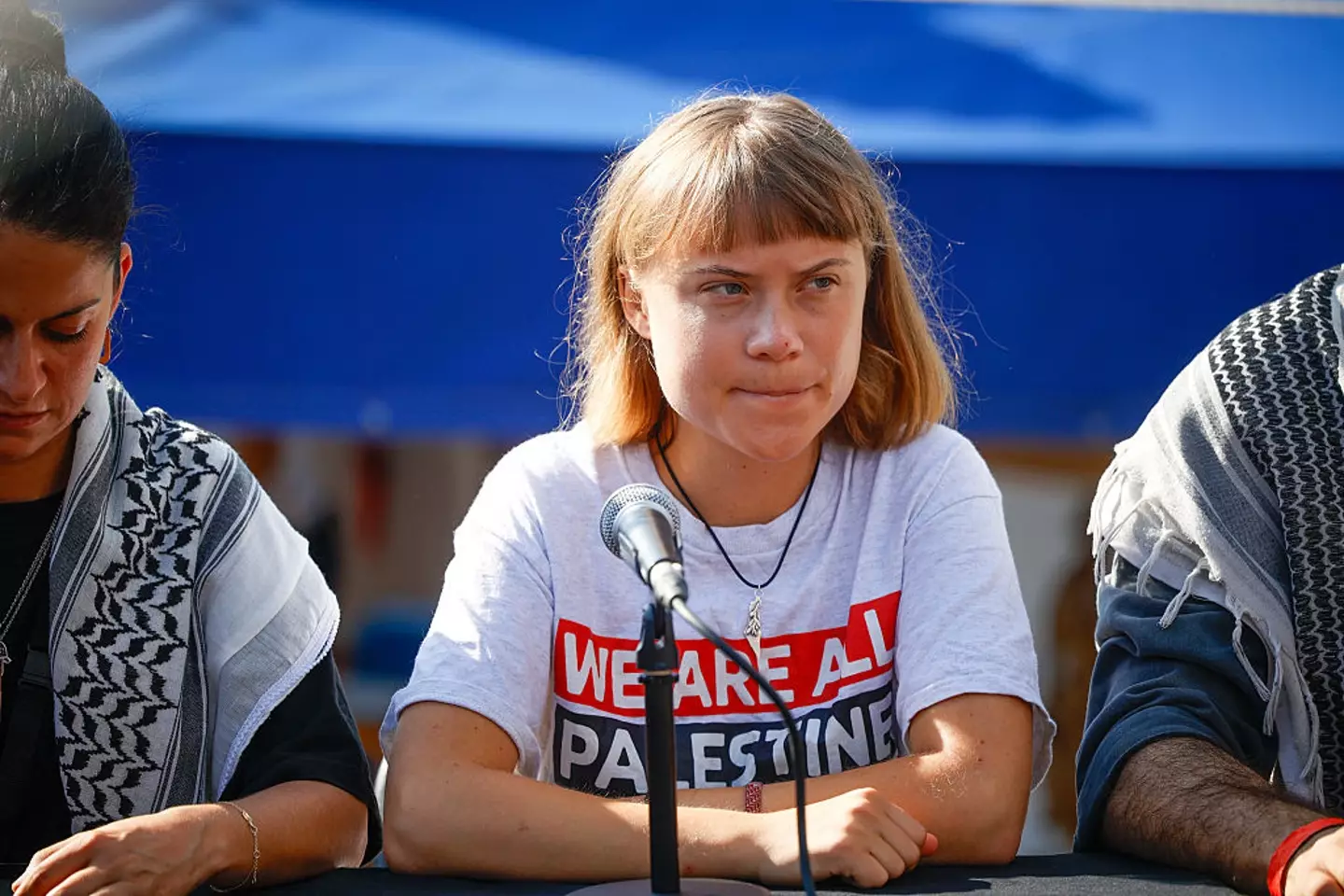 The Global Sumud Flotilla has been delayed by bad weather conditions (Europa Press News/Getty Images)