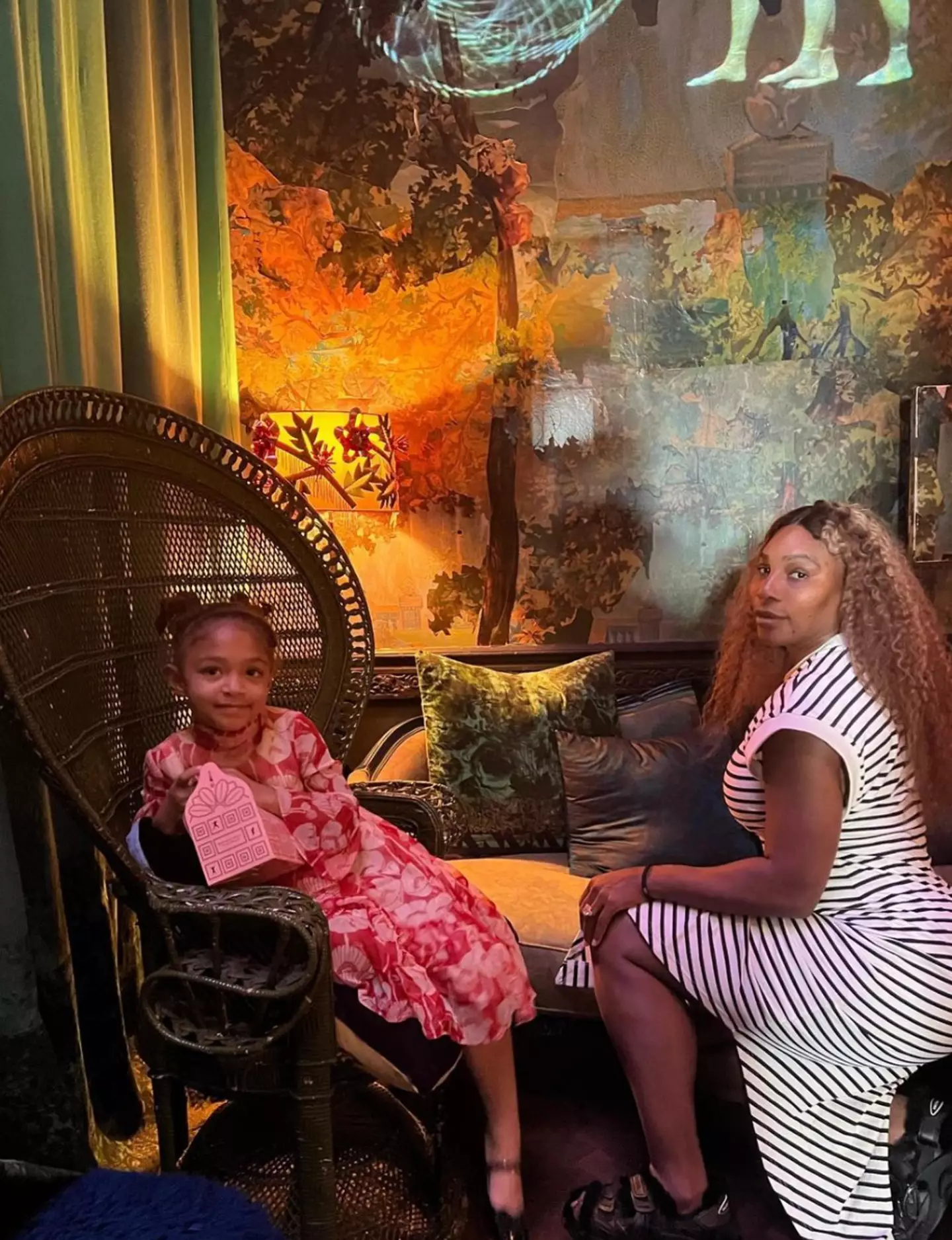 Serena is mum to daughter Olympia, four.
