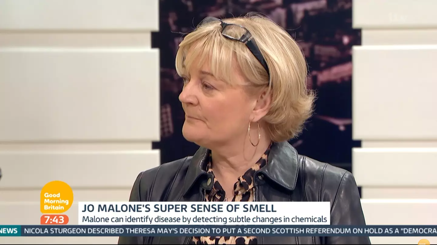 Jo Malone explained how she can smell cancer, and demonstrated her incredible nose.
