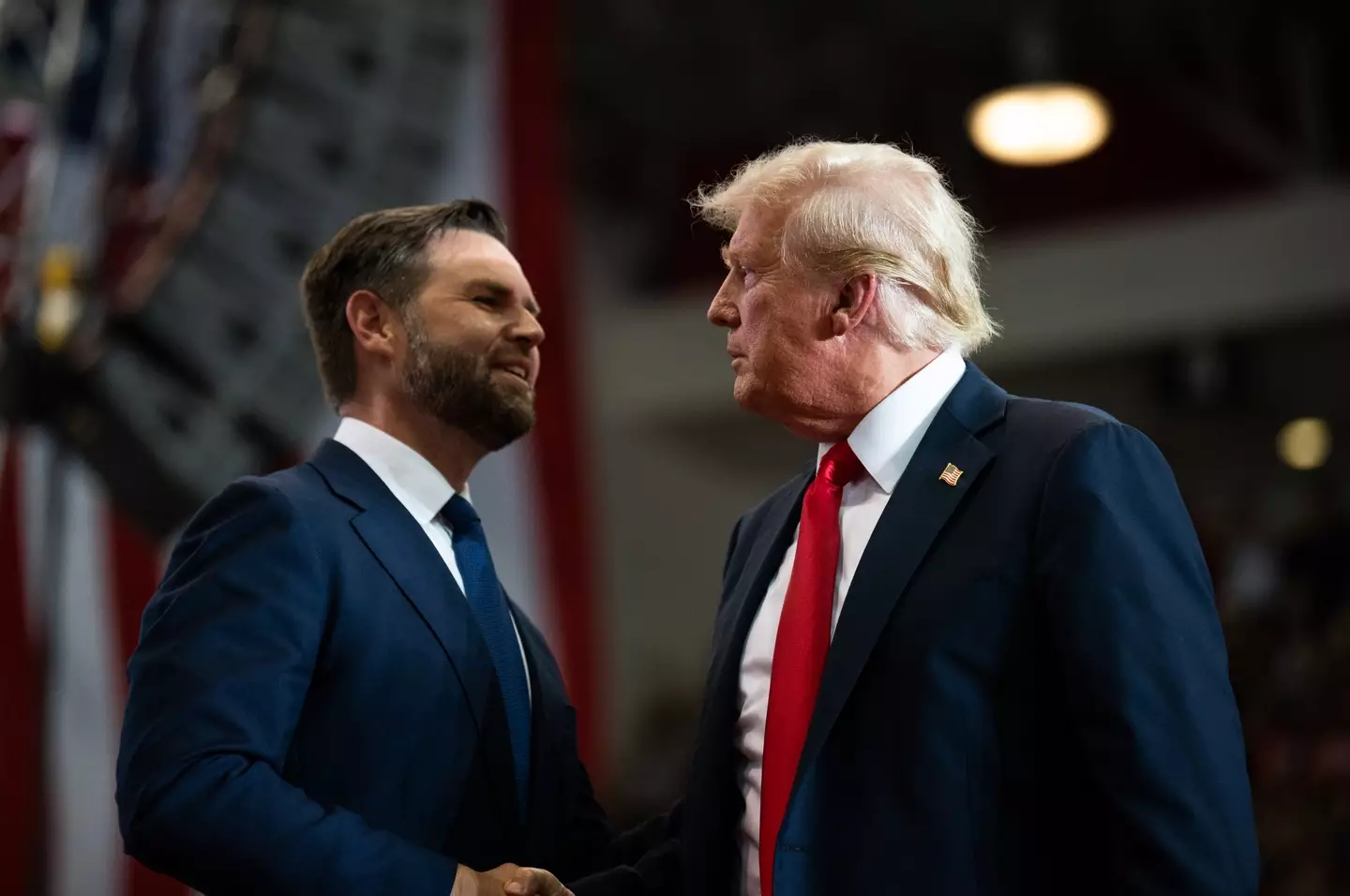 Instagram users have hit out at the app allegedly 'automatically' following Donald Trump (Stephen Maturen/Getty Images)
