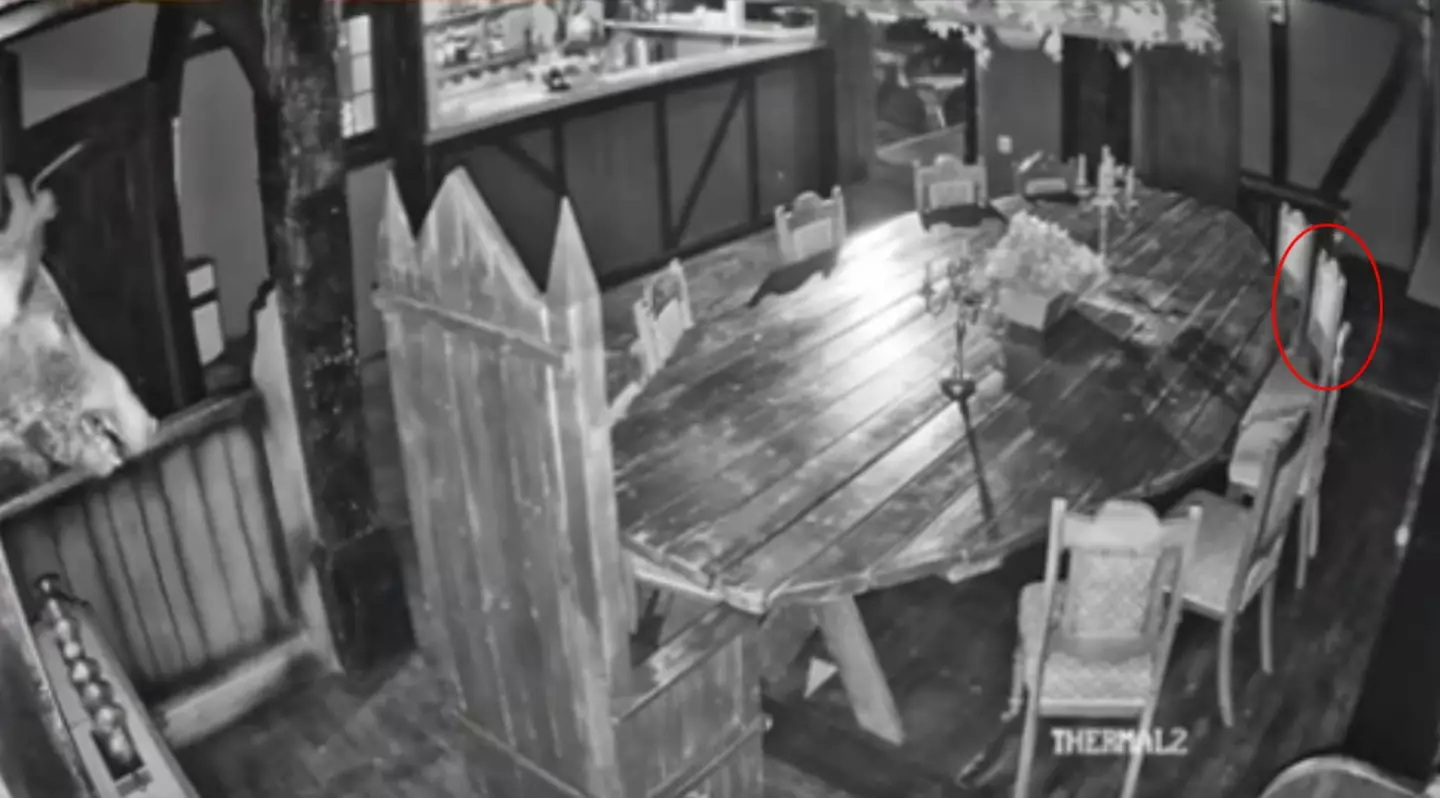 A chair appeared to move by itself.