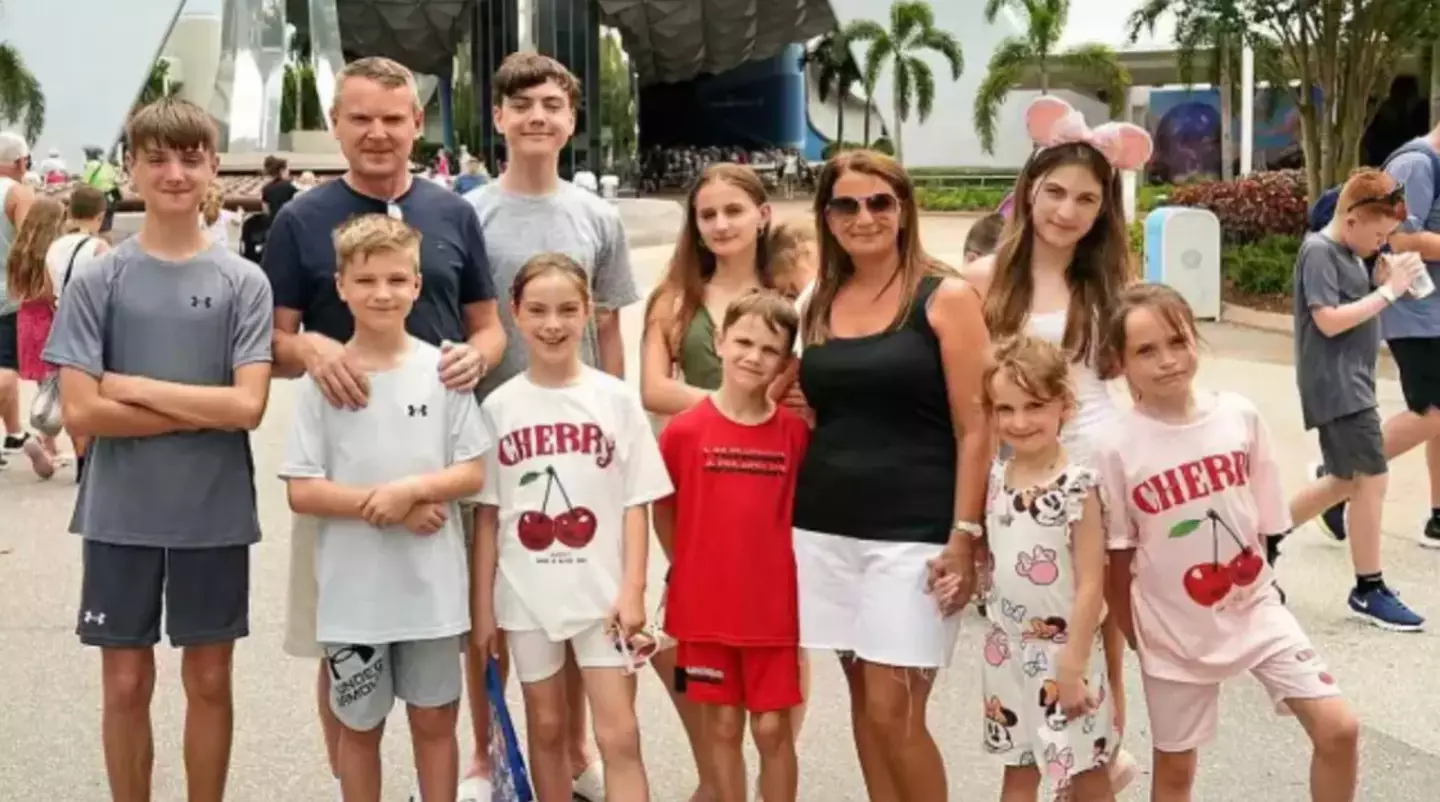 The family were fined after taking their kids to Disney World (Instagram/@theradfordfamily)