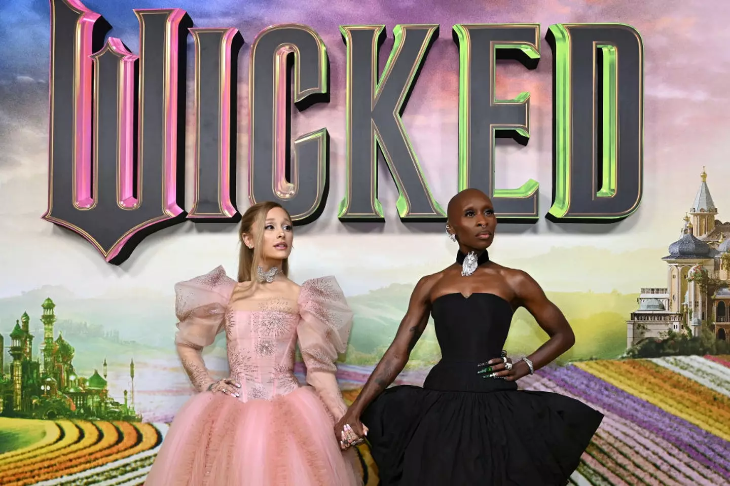 Ariana Grande stars alongside Cynthia Erivo (Saverio Marfia/Getty Images)