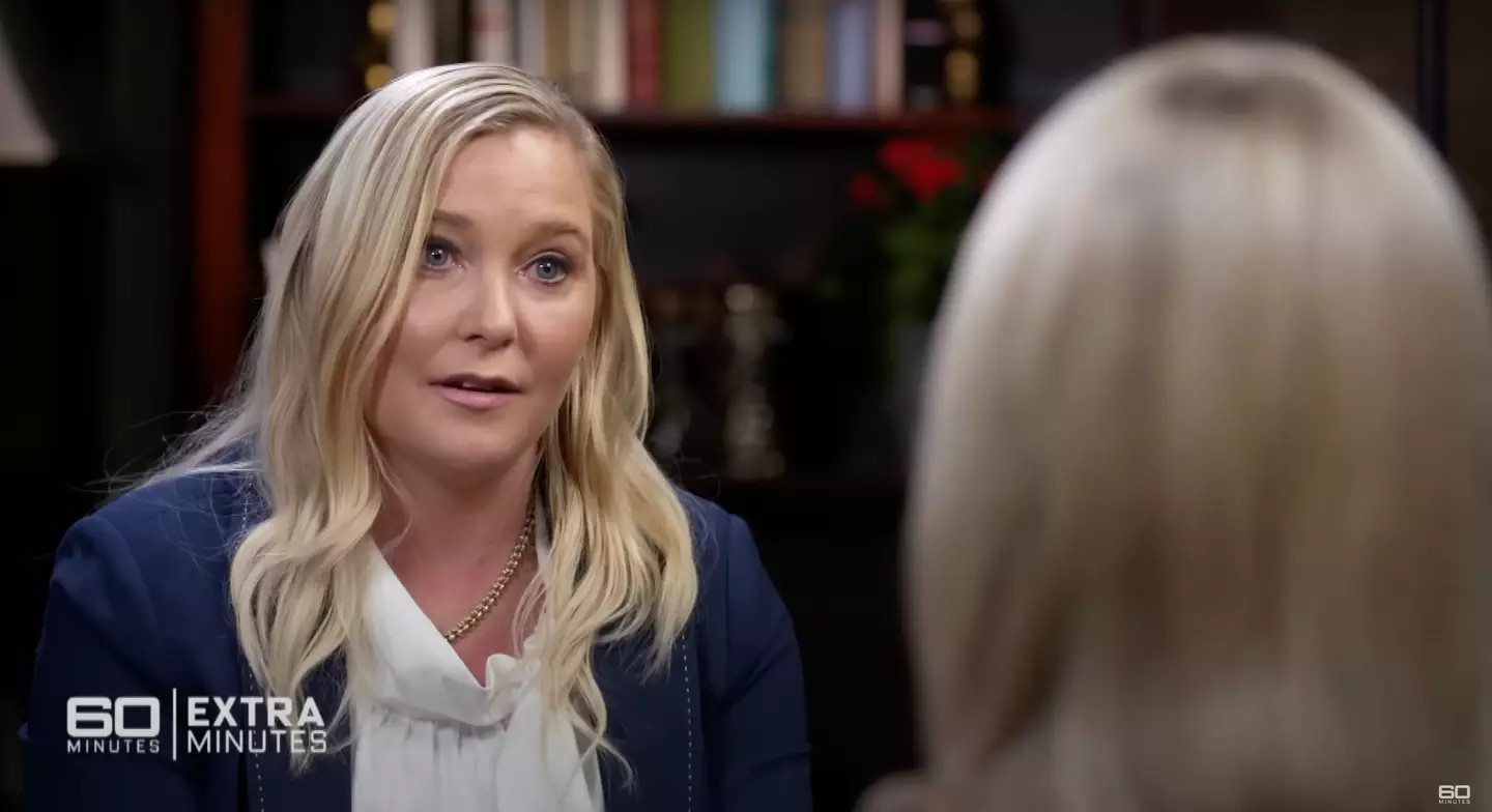 Virginia Giuffre previously claimed had been trafficked to Prince Andrew by convicted child abusers Jeffrey Epstein and Ghislaine Maxwell (60 Minutes Australia)