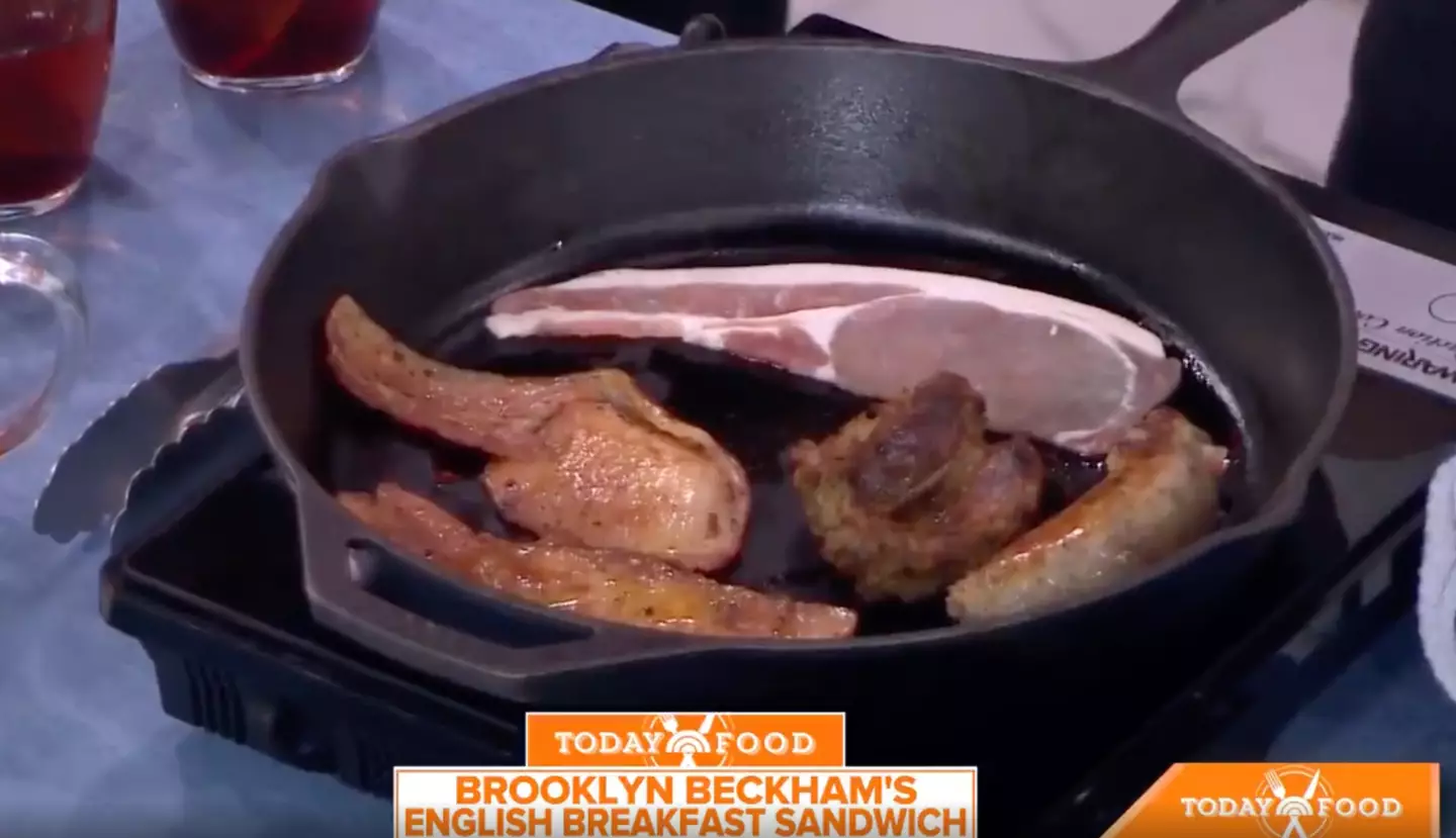Brooklyn cooked up a sandwich on the show (
