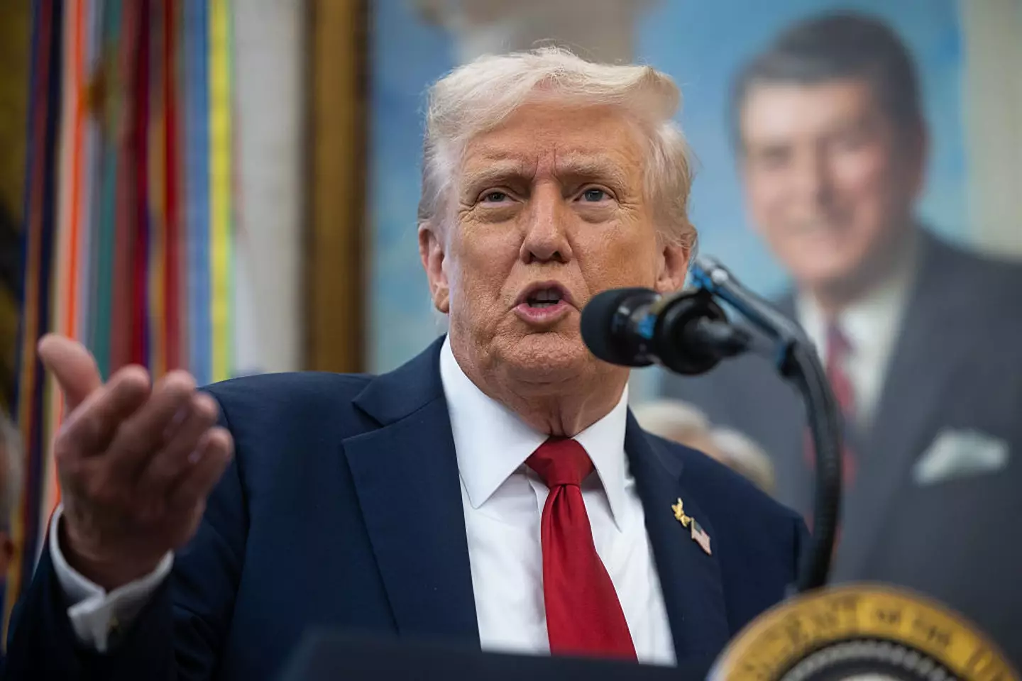 Donald Trump has been accused of being an 'authoritarian dictator' - but what does this mean? (Bloomberg/Getty Images)