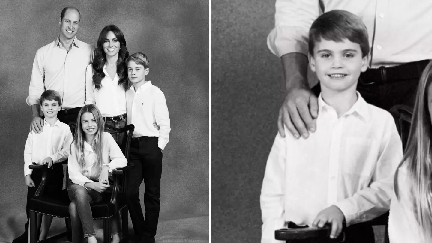 People baffled at Prince Louis 'missing a finger' in Royal Christmas photo