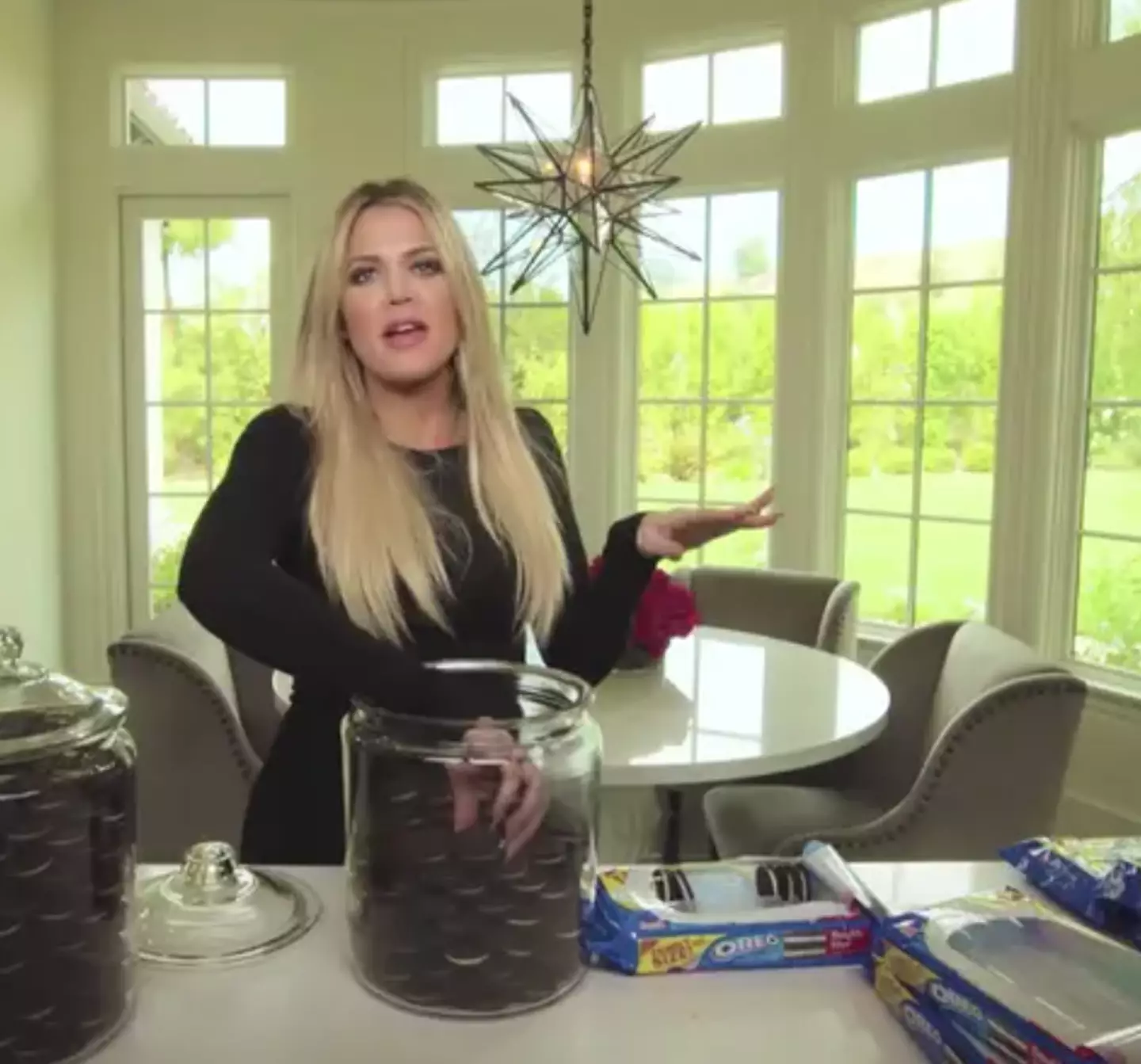 Khloé has spoken before about her obsessive tendencies when it comes to organisation and tidiness (YouTube/Khloé Kardashian)