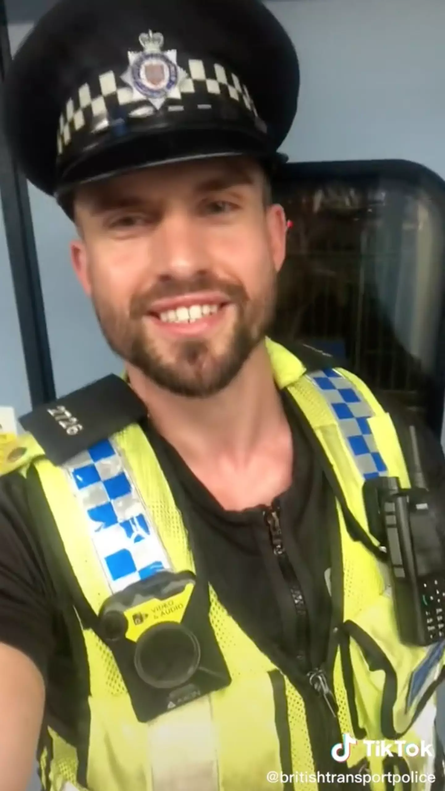 The officer responded on TikTok. (