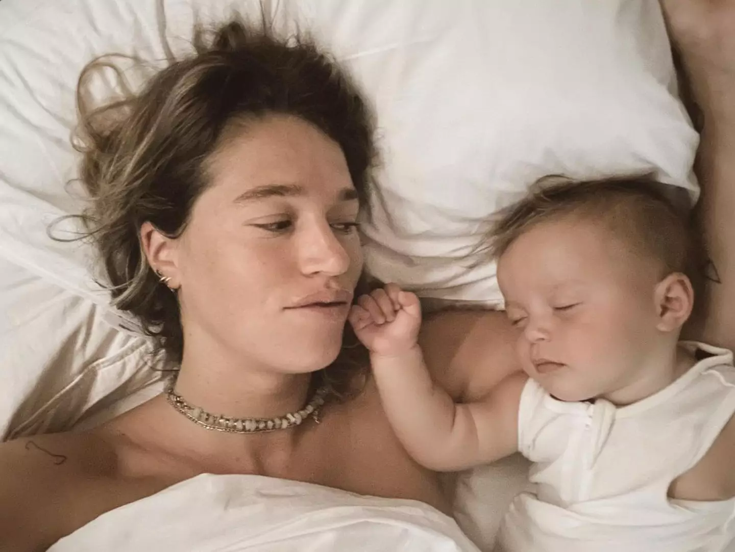 Minnie was born 15 months after her dad's death.