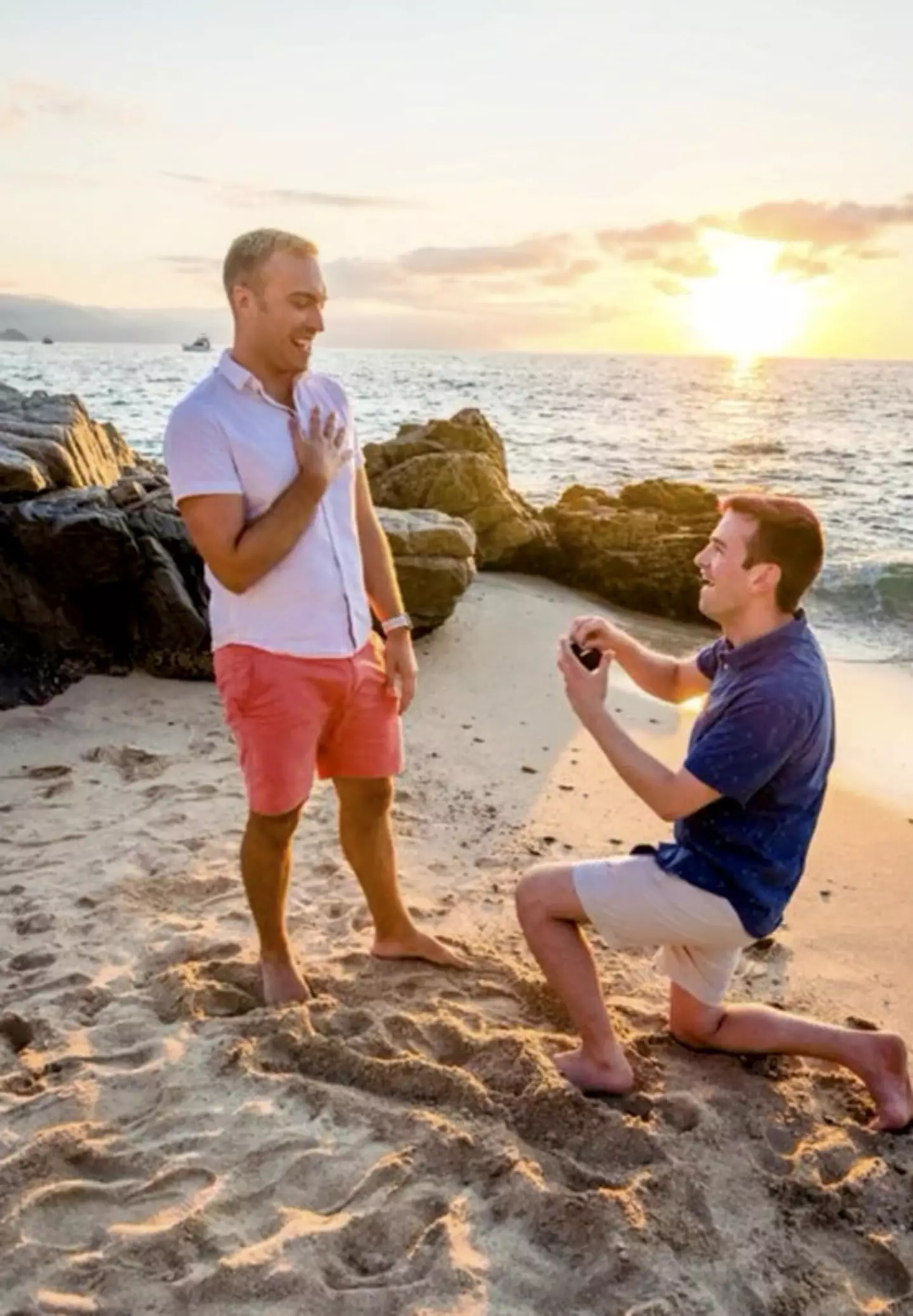 Trevor popped the question immediately after Corey.