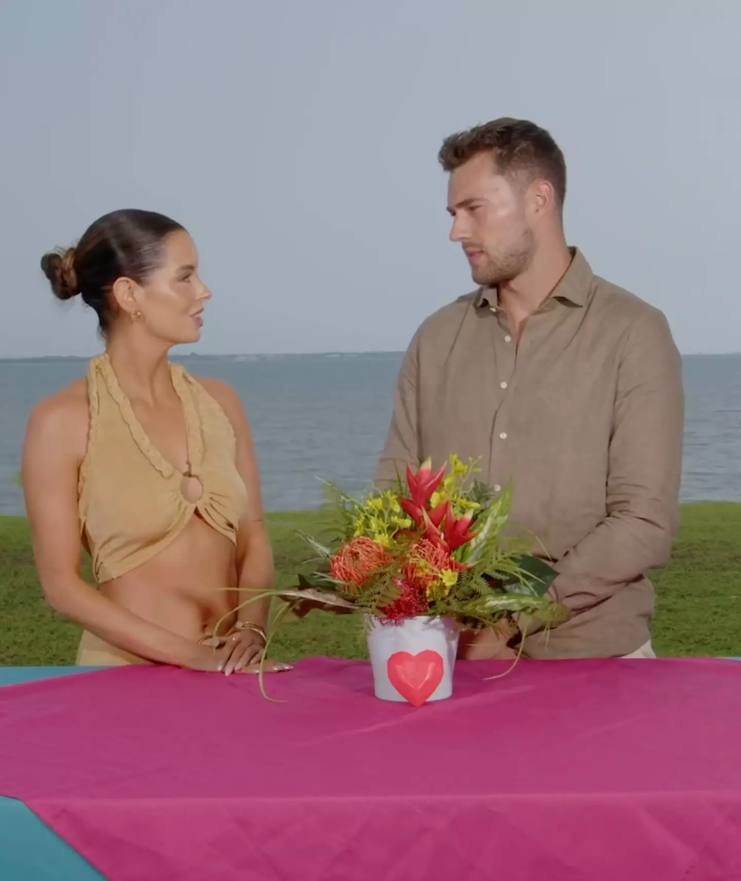 The former couple came face to face in Curtis' exit interview.