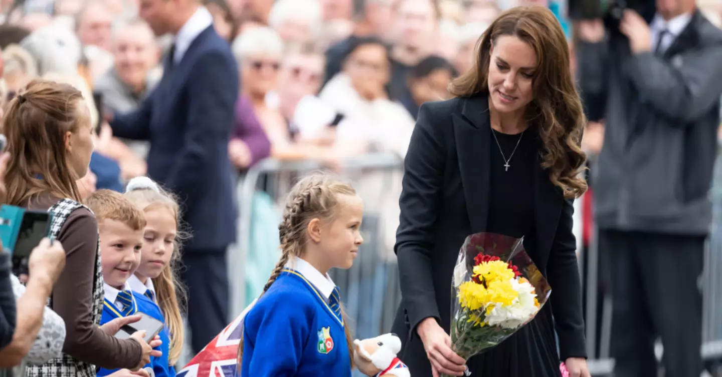 Kate picked out schoolgirl Elizabeth to add to the tributes for the Queen.