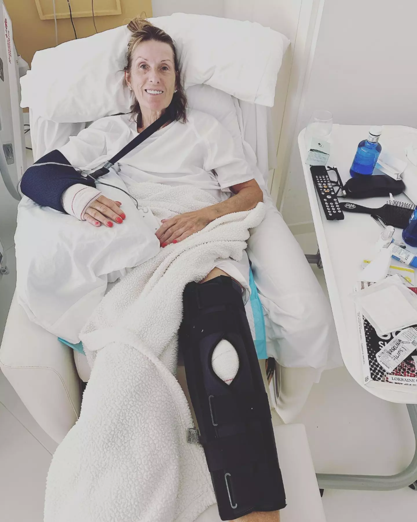 Rylan Clark shared a picture of his mum Linda in her hospital bed.