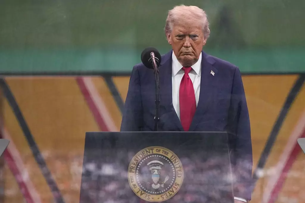 Donald Trump has leaked a very length gushing text message from US ambassador to Israel, Mike Huckabee (Andrew Harnik / Staff / Getty Images)